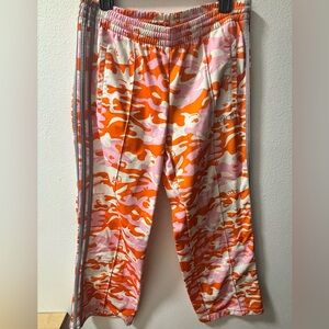 adidas Women's Orange and Pink Camo Track Pants